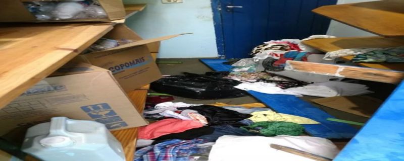 Casa da Prece estava toda revirada